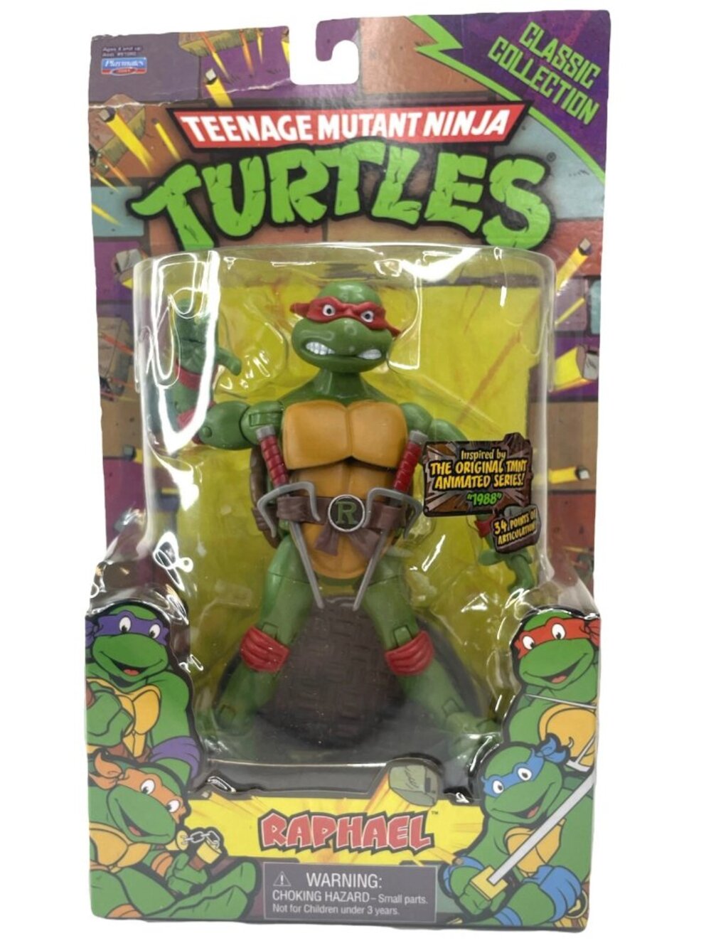 Teenage Mutant Ninja Turtles Classic Collection 1988 Raphael Action Figure Toys